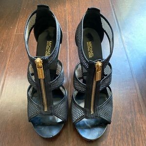 Michael Kors high heel with mesh detail
